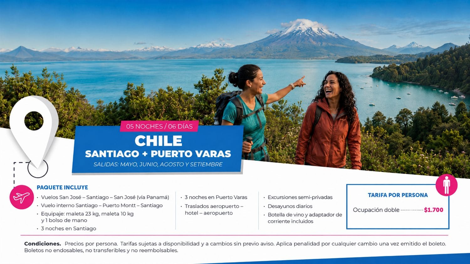 Chile — Santiago + Puerto Varas